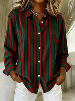Casual Striped Long Sleeve Shirt