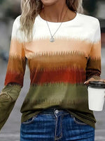 Special Round Neck Long Sleeve Top