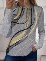 Special Round Neck Long Sleeve Top