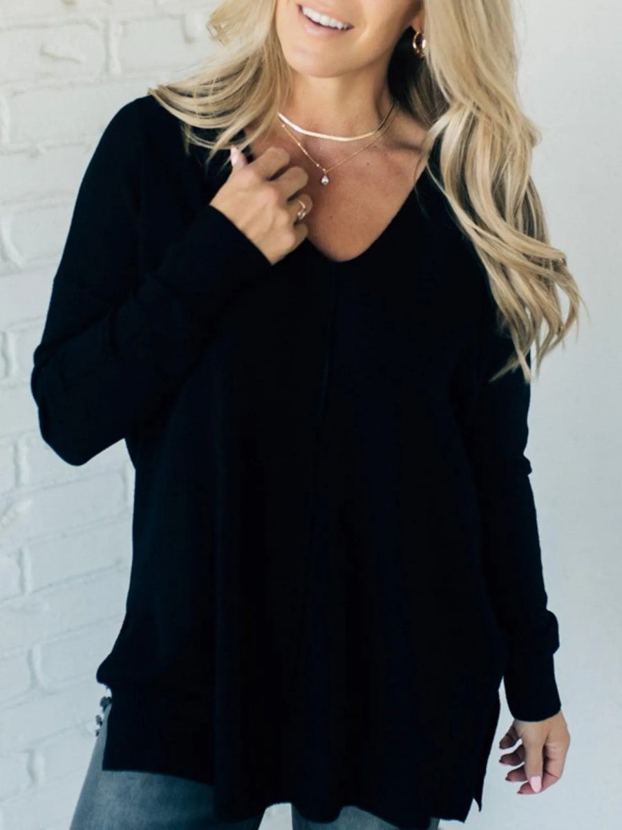 So Soft Seam Front Sweater