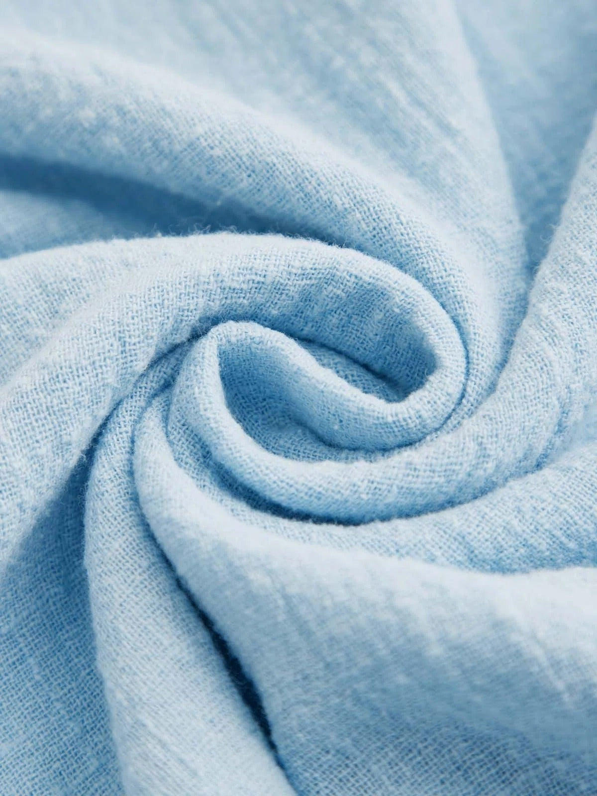 Women's Blue V-Neck 3/4 Sleeve Button-Trim Asymmetrical Hem Blouse