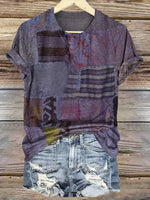 Vintage Casual Short Sleeve T-Shirt