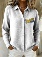 Tennis Decorative Patterns Casual Long Sleeve Sweater