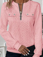 Sweet Plain Long Sleeve Top