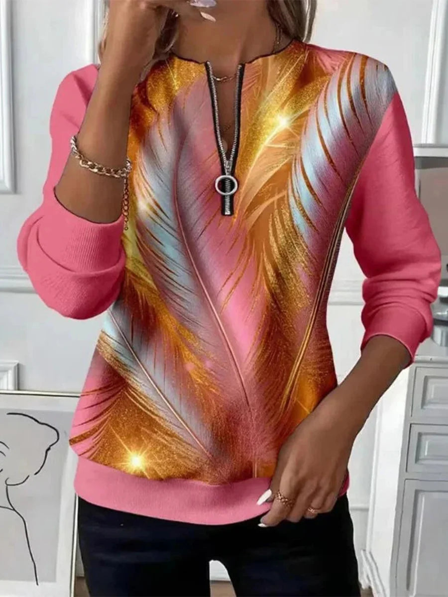 Vintage Casual Long Sleeve Sweatshirt