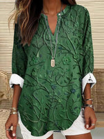 Dreamy V-Neck Long Sleeve Top