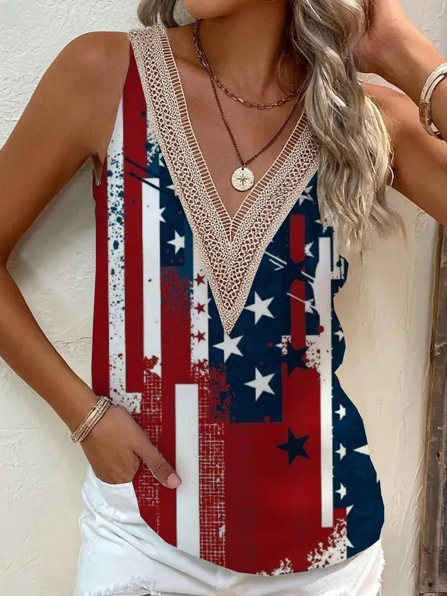 Chic V-Neck Sleeveless Top