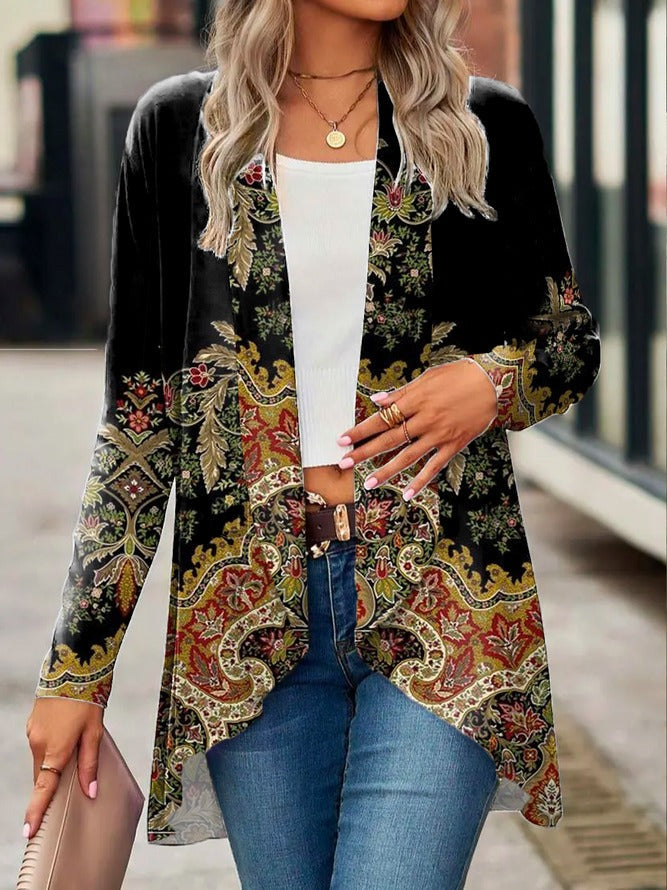 Long Sleeve Ethnic Regular Medium Elasticity Loose Kimono