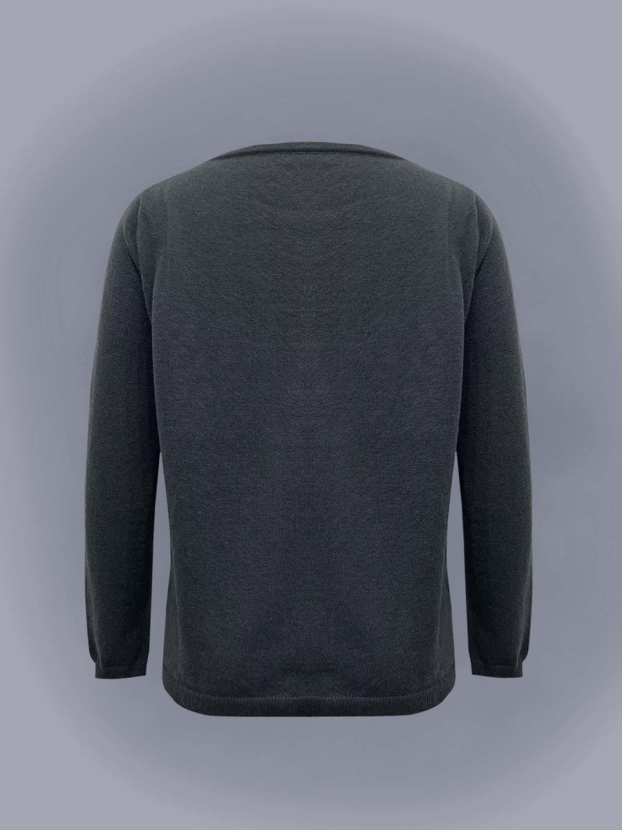 Women Yarn Geometric Long Sleeve Comfy Casual Sweater