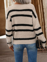 Apricot Print Long Sleeve Sweater