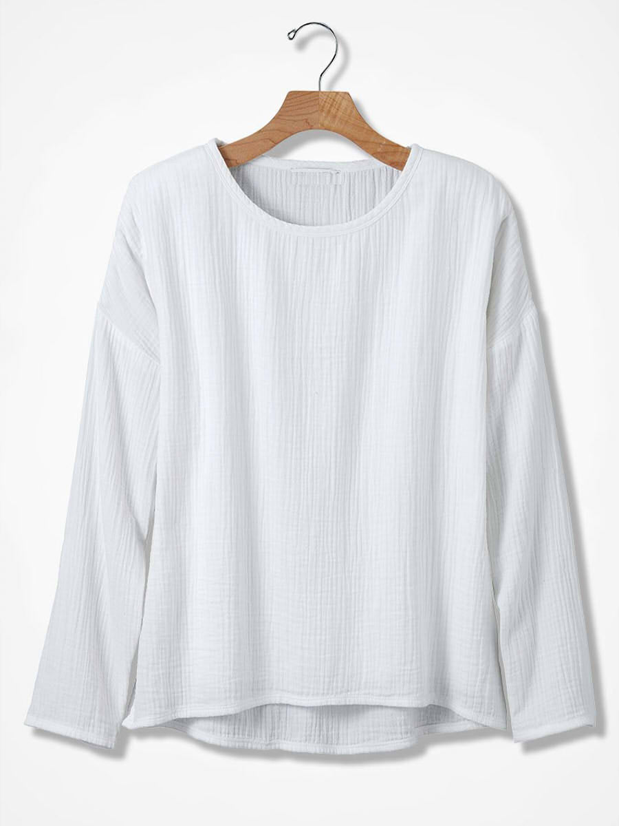 Summer Breeze Gauze Long Sleeve T-shirt