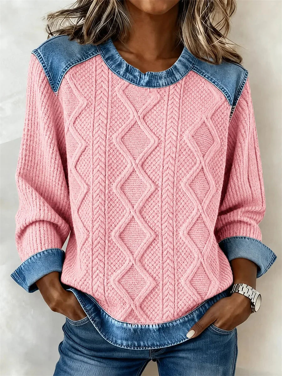 Casual Abstract Graphic Crew Neck Long Sleeve Sweatshirt