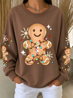 Vintage Christmas Crew Neck Long Sleeve Sweatshirt