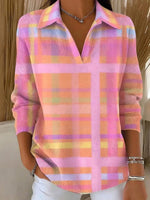 Pink Collared Long Sleeve Sweater