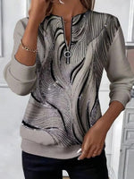 Casual Vintage Long Sleeve Sweatshirt