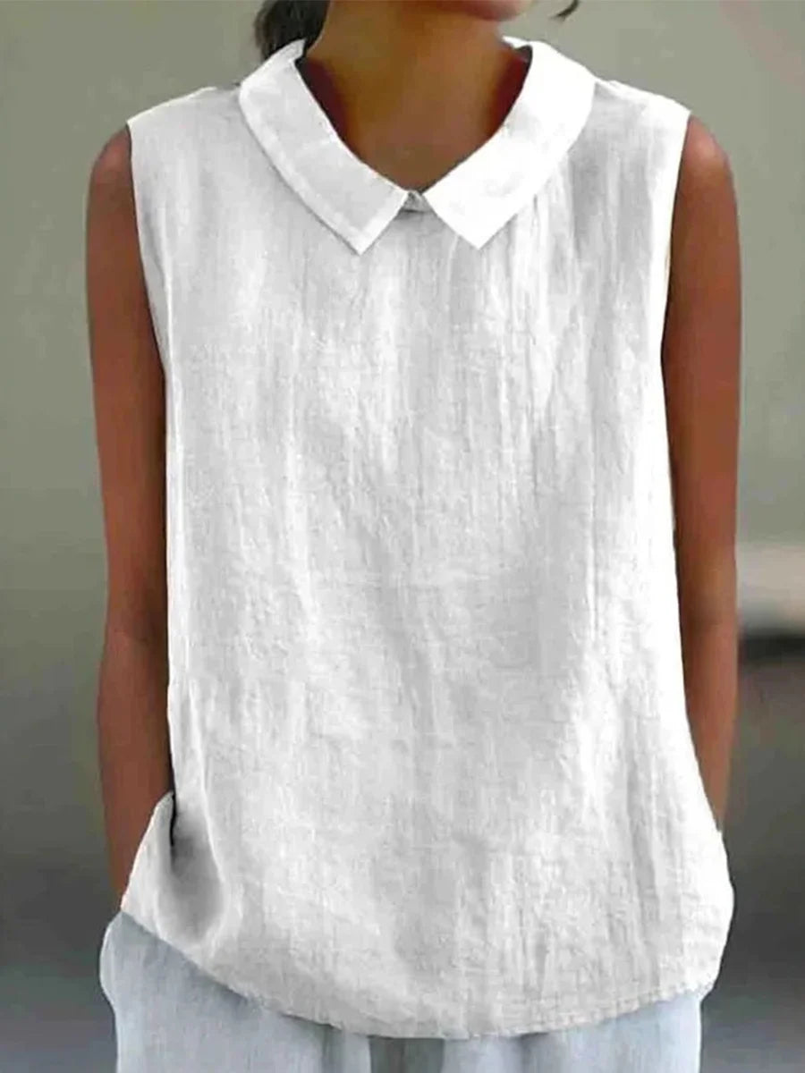 Casual Solid Colour Sleeveless Tank Top