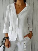 Shawl Collar Plain Casual Blazer
