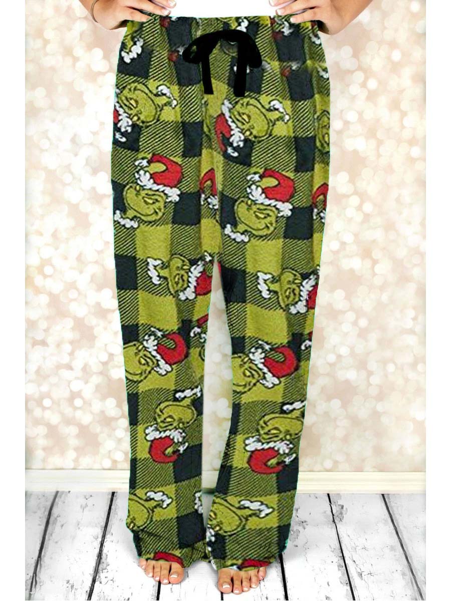 Women's Christmas Pajama Pants In Green