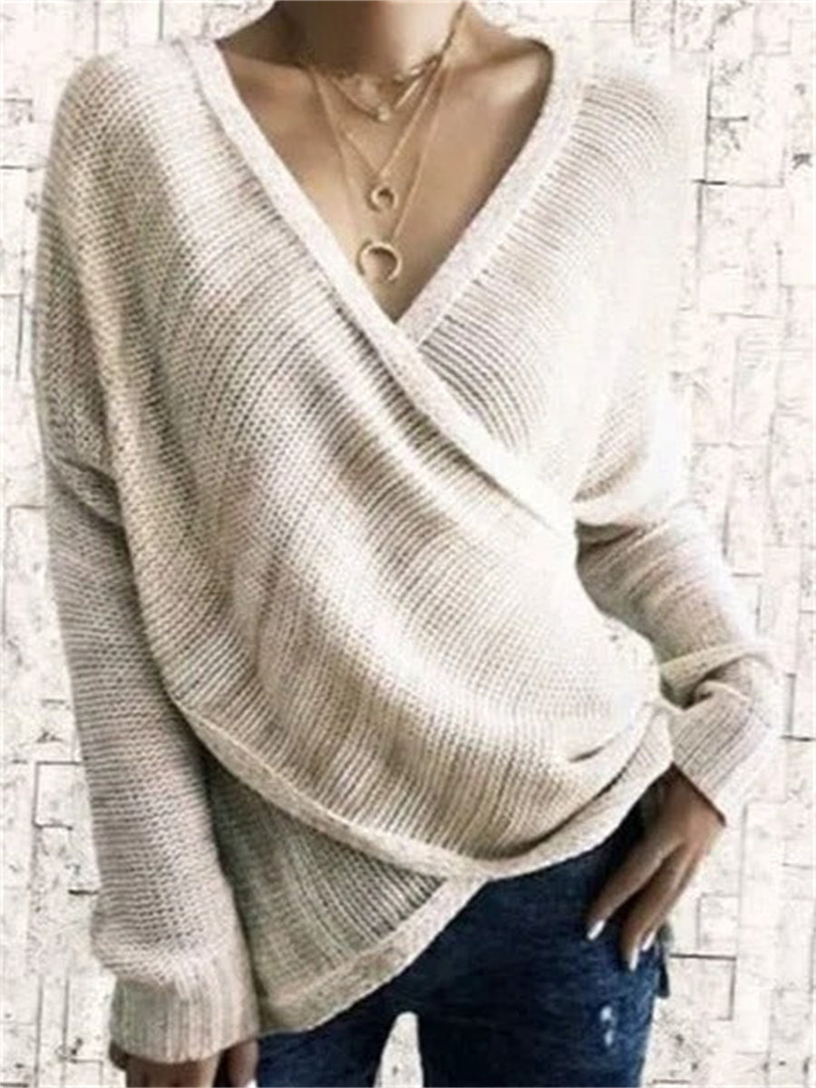 Loosen Casual Cotton Blends Sweater
