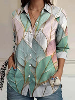 Modern Green Long Sleeve Shirt