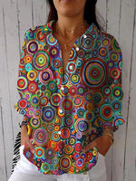 Trendy Collared Long Sleeve Shirt