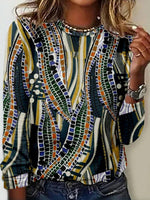 Vintage Abstract Print T-Shirt