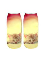 Creative Cat Print Socks