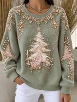 Casual Floral Crew Neck Long Sleeve Sweatshirt