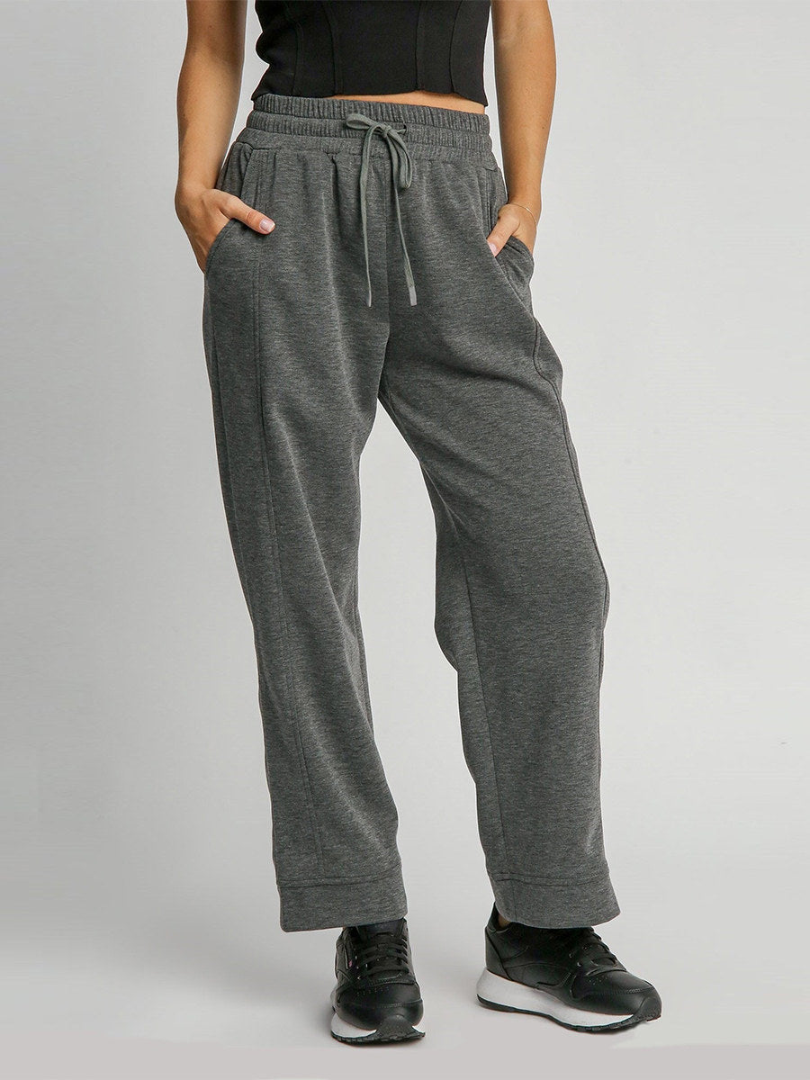 Drawstring Wide Leg Comfy Pants