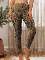 Women's Retro Ethnic Totem Print Stretch Leggings