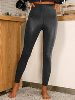 Women's Solid Color Pattern Art Print Casual Stretch Pants