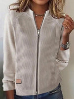 Basic Plain Long Sleeve Cardigan