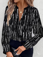 Classic V-neck Long Sleeve Top