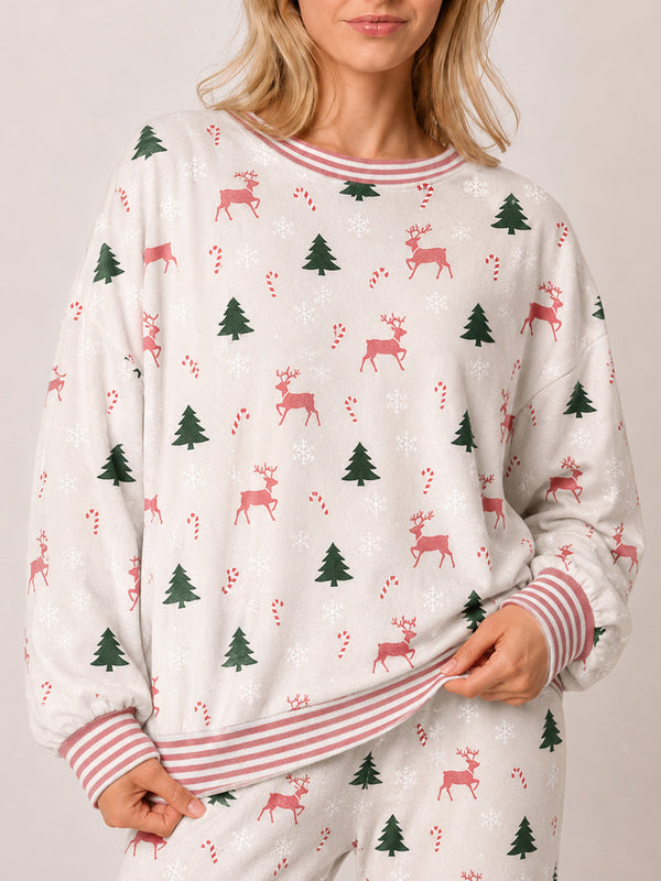 Women’s Halloween Pumpkin & Ghost Pajama Set