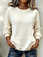 Casual Abstract Crew Neck Long Sleeve Sweatshirt