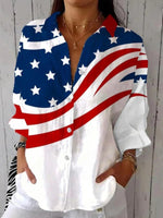 Trendy Collared Long Sleeve Shirt