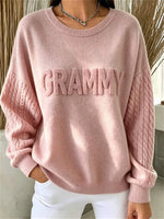 Casual Geometric Crew Neck Long Sleeve Sweatshirt