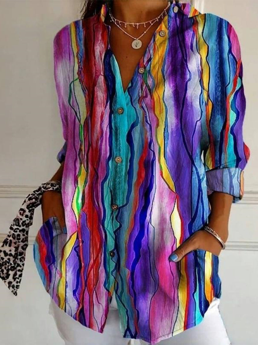 Vintage Colourful Blouse