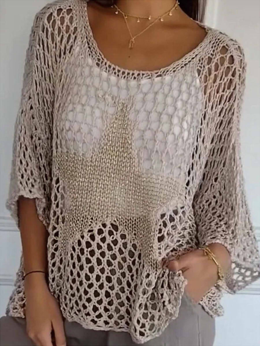Baggy Round Neck Long Sleeve Top