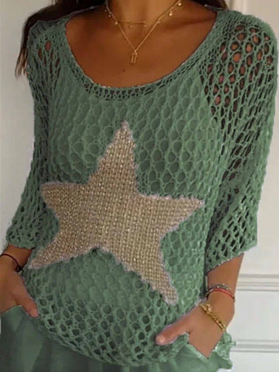 Baggy Round Neck Long Sleeve Top
