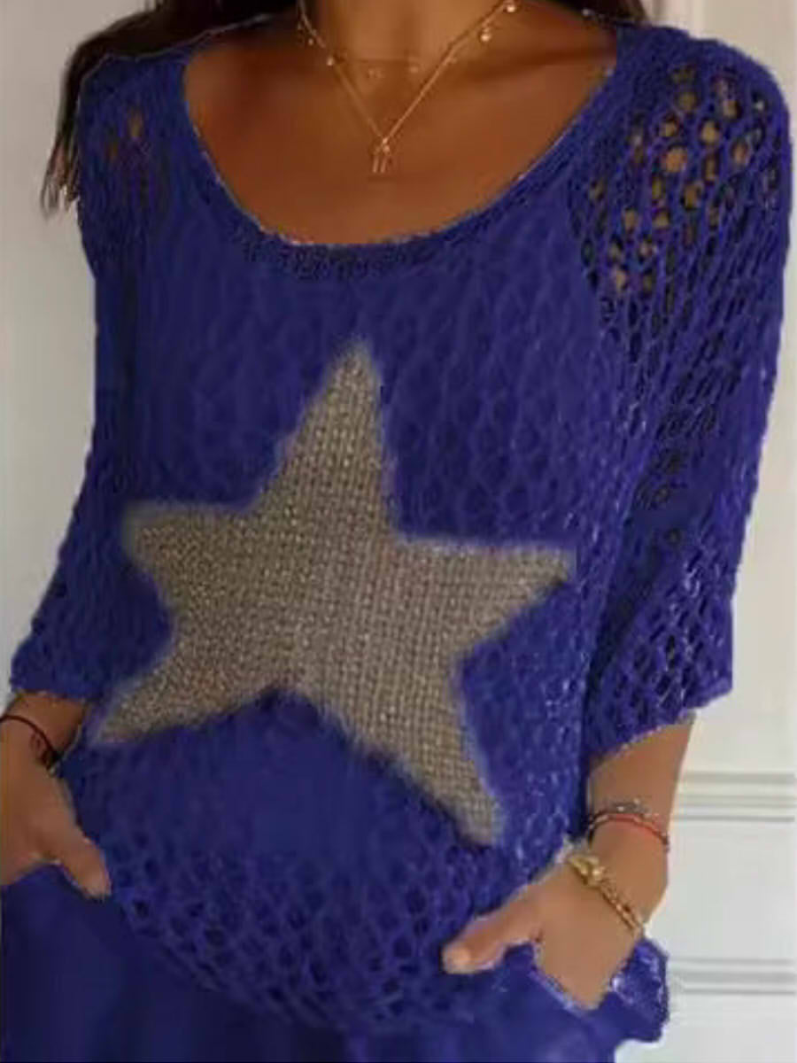 Baggy Round Neck Long Sleeve Top