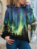 Long Sleeve Loose Printed Sweatshirt