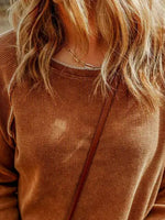 Plain Crew Neck Casual T-Shirt