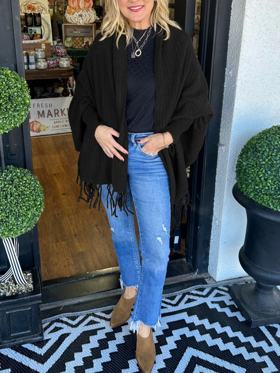 New Women's Tassel Cardigan Wrap