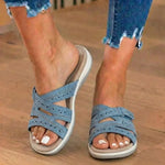 Women's Suede Slip-On Sandals