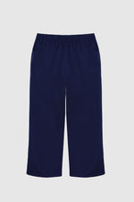 Natural Solid with Buttons Casual Pants