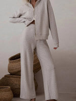 Baggy Grey Plain Hoodie Two Piece Set