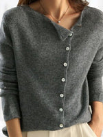 Simple Plain Long Sleeve Sweater