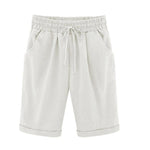 Women's Casual Loose-Fit Cotton Summer Shorts with Pockets