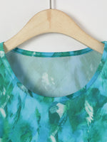 Tie-dye Casual Summer Round Neck Short Sleeve Printed T-shirt